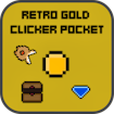 Bolso Clicker dourado ao ar livre de classe